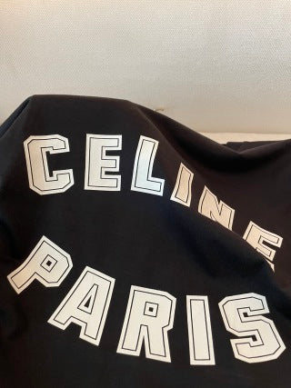 Celine Short-sleeved T-shirt Black and White Cotton