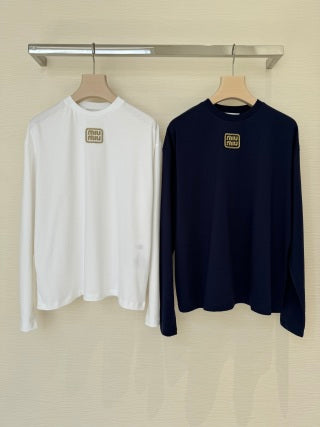 Miu Miu Long-sleeved T.shirt Cotton