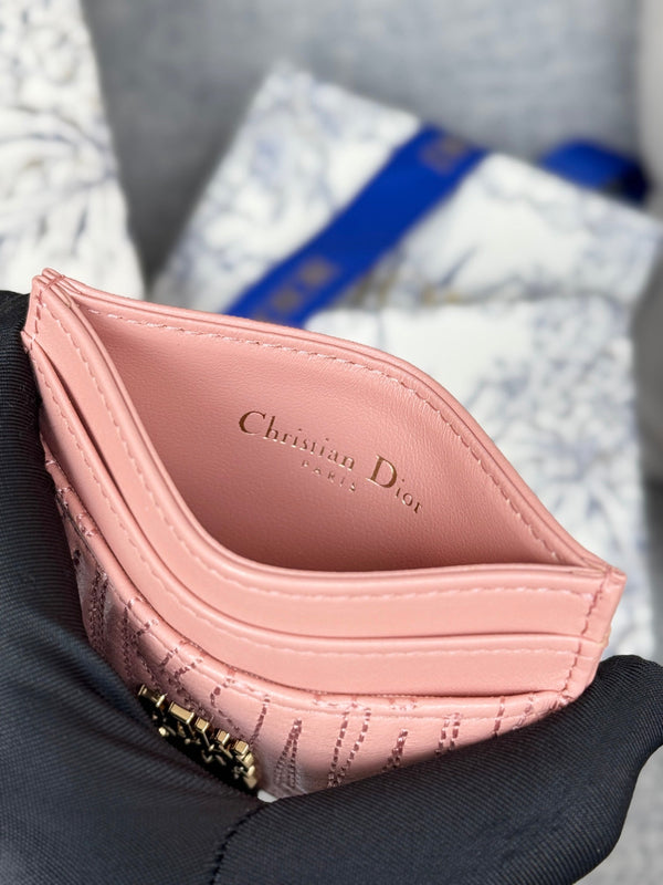 CD Miss Dior Freesia card holder 10.5cm Sheepskin