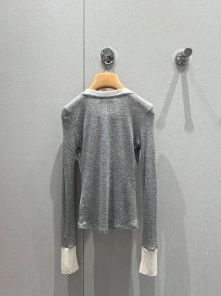 Miu Miu 25 Long-sleeved Top Tencel