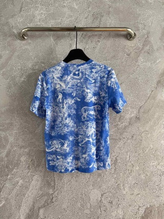 Maglietta CD Animal in cotone e lino