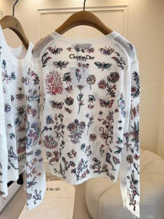 CD 25 Flower Sweater Multicolor Silk Mohair