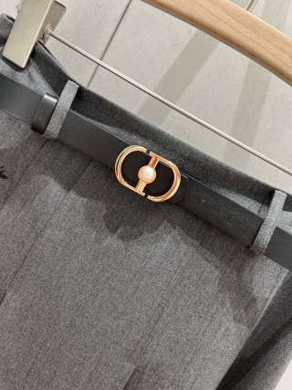 CD 25 Long Skirt With Belt Polyester 210036