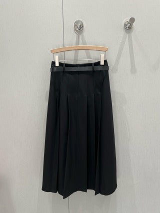 CD 25 Long Skirt With Belt Polyester 210036