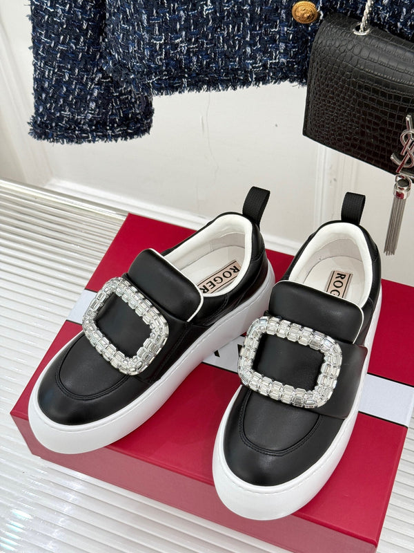 Viv Diamond Buckle Platform Imported Lambskin 189335