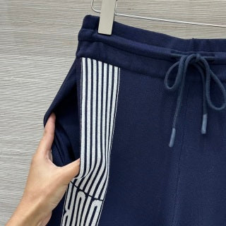 CD 25 Abito in maglia di cotone blu scuro