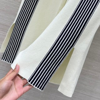 CD 25 Abito in maglia di cotone bianco