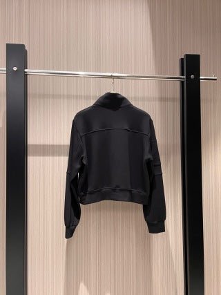 Giacca Prada in nylon nero e grigio