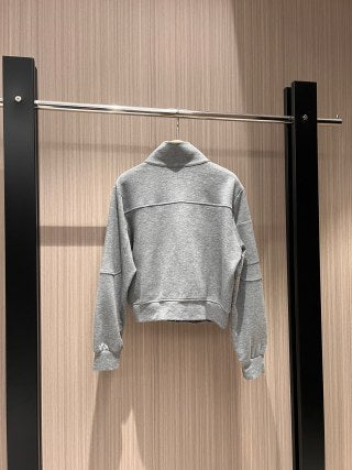 Giacca Prada in nylon nero e grigio