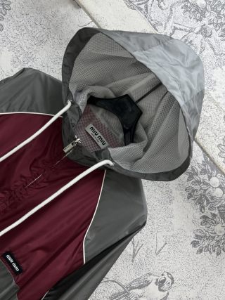 Giacca in nylon e poliestere coordinata Miu Miu 25