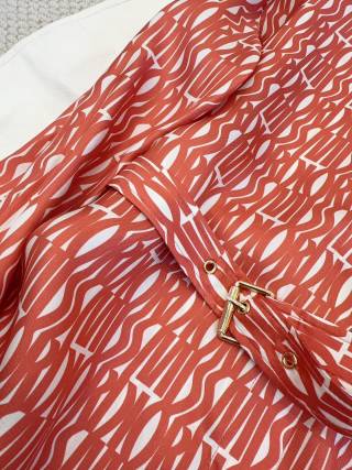 CD 2025 Abito camicia stampato in seta