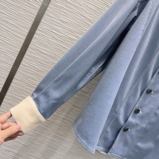 Miu Miu 2025 Set Blue White Polyester