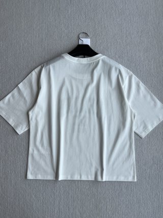 Celine 25 Arc de Triomphe Series Loose Fit Short Sleeve Top Cotton