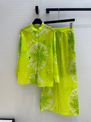 CD 25 Dopamine Dye Pattern Set Green Cotton