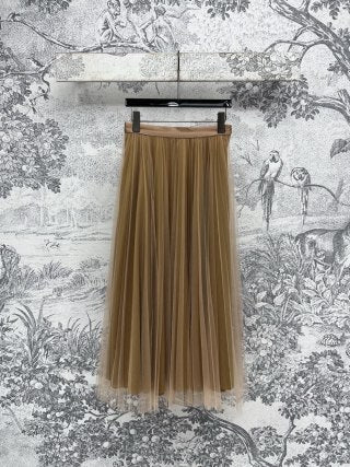 CD 25 Pleated Gauze Skirt cotton Polyester