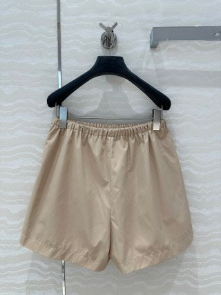 Fendi Hooded Jacket Set Beige Silk Fabric