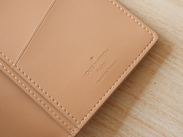 LV Brazza Wallet Monogram Grained Taurillon Cowhide