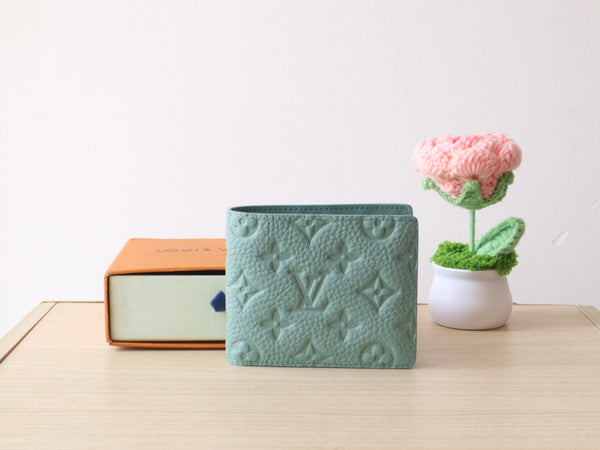 LV Multiple Wallet Monogram Grained Taurillon Cowhide