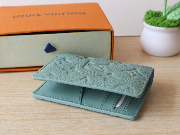 LV Pocket Organizer Monogram Grained Taurillon Cowhide