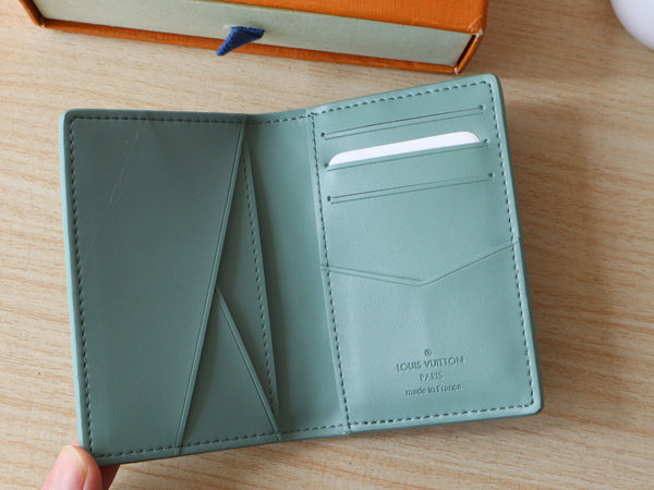 LV Pocket Organizer Monogram Grained Taurillon Cowhide