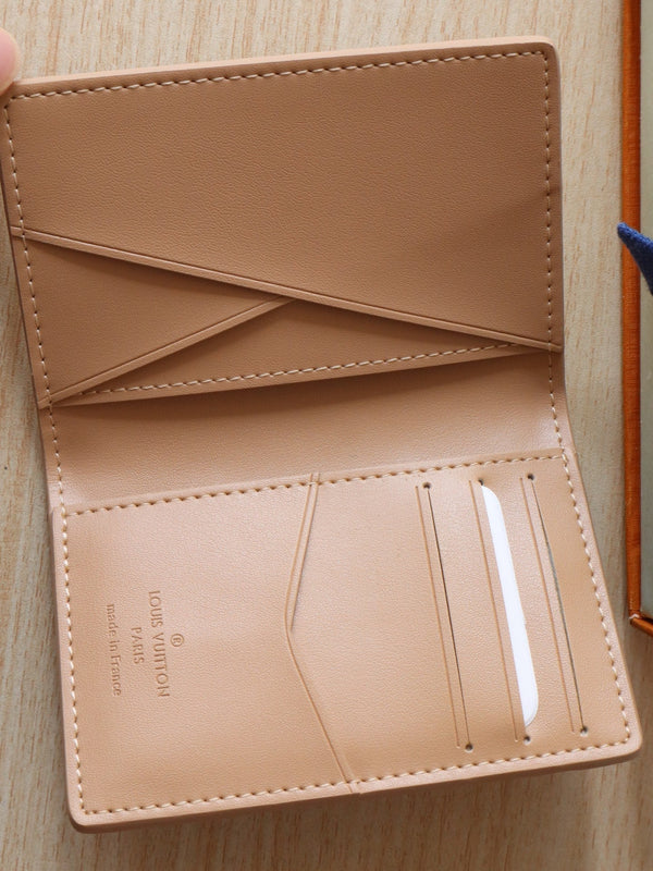 LV Pocket Organizer Monogram Grained Taurillon Cowhide