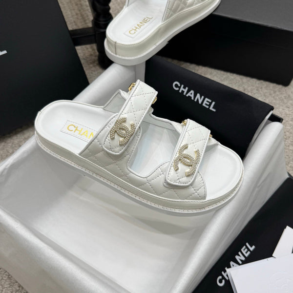 CC 25S Dad Sandal Mule Calfskin Mop Logo