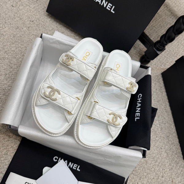 CC 25S Dad Sandal Mule Calfskin Mop Logo