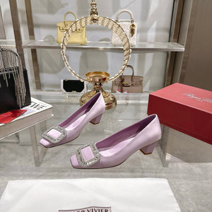 Bell Viv 25 Pumps Purple Imported Silk 300734