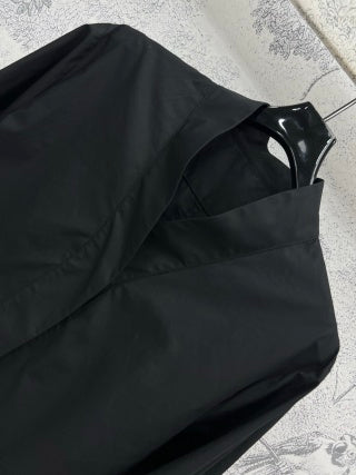 CD 25 Camicia a maniche lunghe con colletto a kimono in cotone