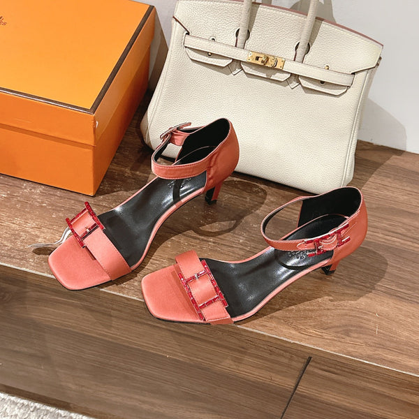 HM Buckle Sandals Gred Calfskin 308184