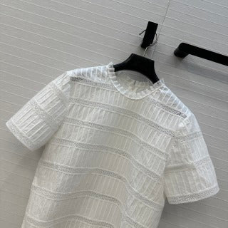 Abito Celine 25 in cotone bianco