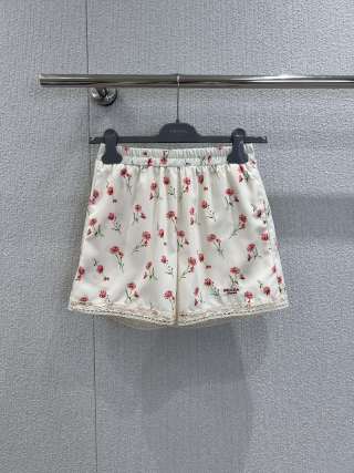 Prada 2025 Floral Set White mix Red Cotton 223007