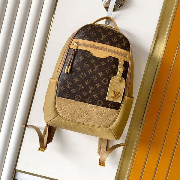 LV Outdoor Backpack Khaki Monogram Canvas & Cowhide