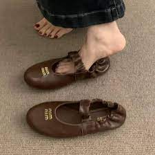 Ruches Nappa Leather Ballerinas 174