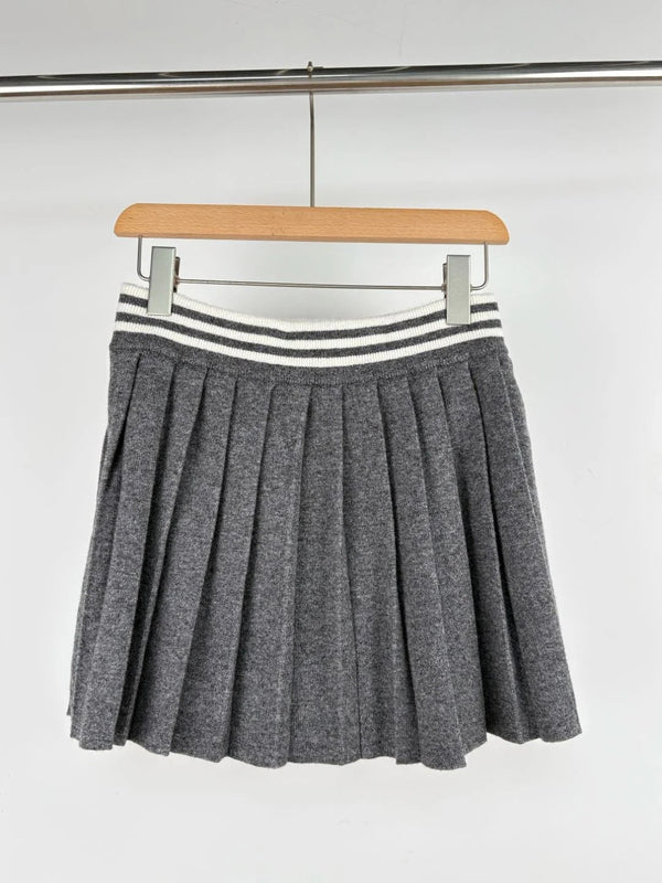 MIUMIU TOP AND SKIRT SET STYLE 373