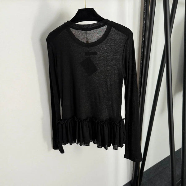 MIUMIU LONG-SLEEVE T-SHIRT STYLE 254