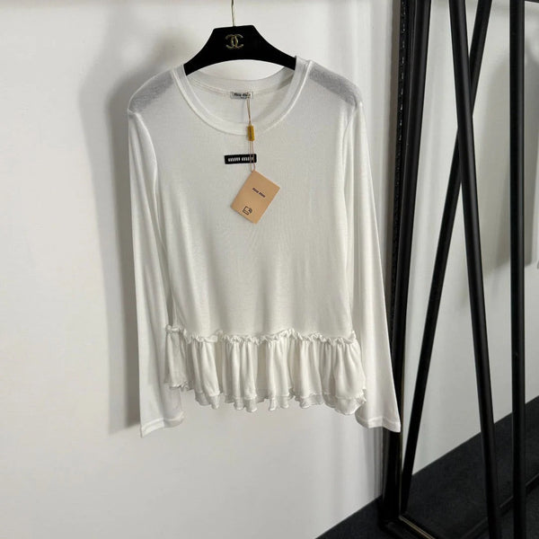 MIUMIU LONG-SLEEVE T-SHIRT STYLE 253