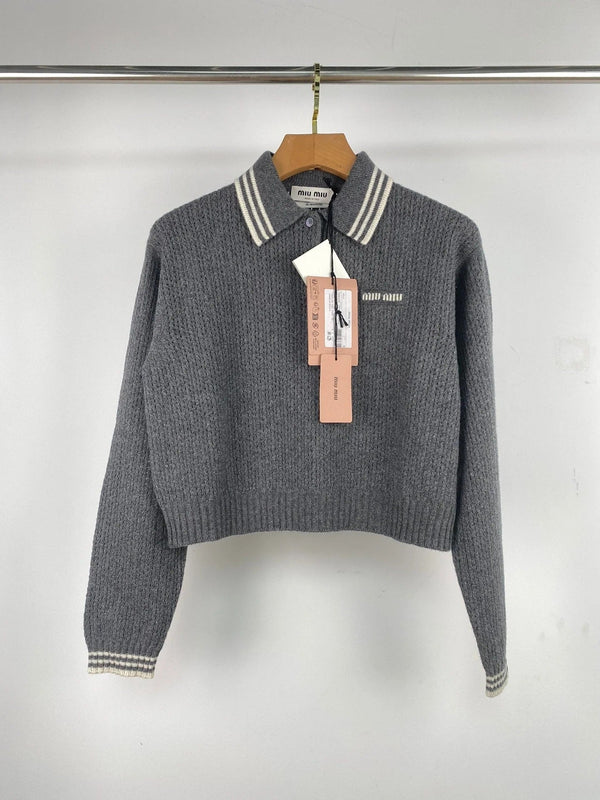 MIUMIU TOP AND SKIRT SET STYLE 373