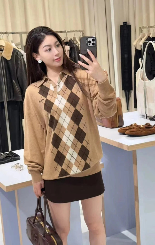 MIUMIU KNIT POLO SHIRT STYLE 248