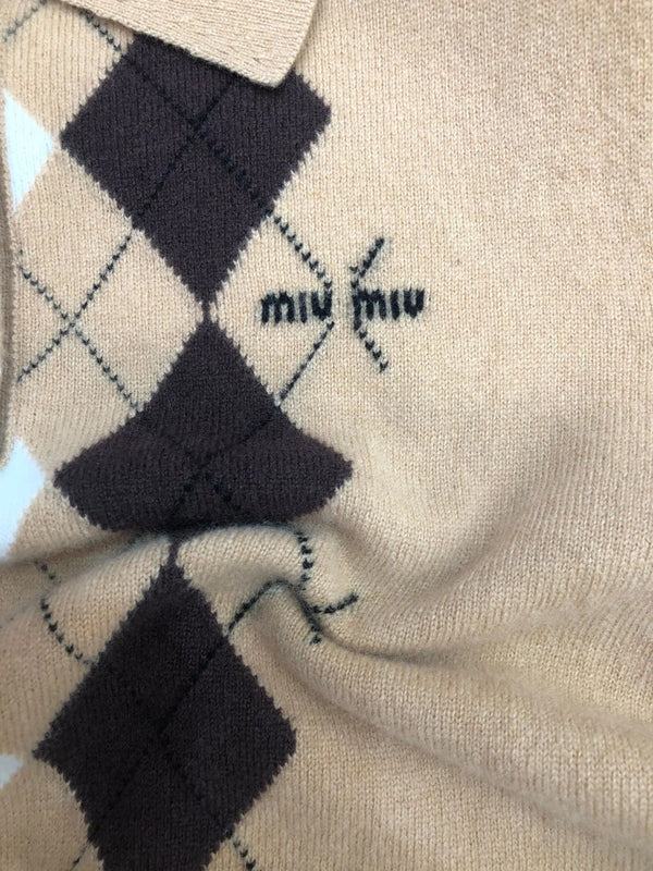 MIUMIU KNIT POLO SHIRT STYLE 248