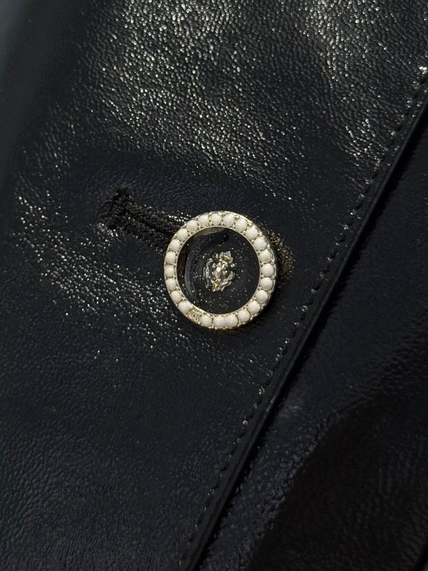 CC 25 Leather Jacket Black Lambskin