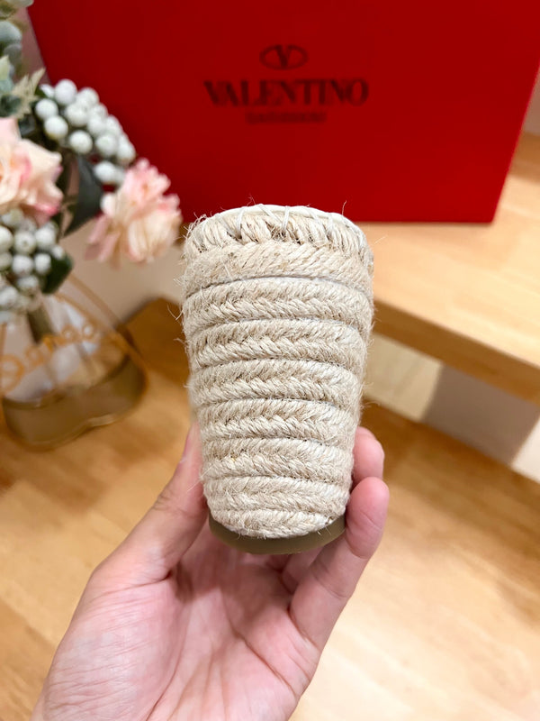 Valentino Mule Wedge White Leather 240594