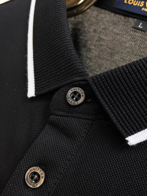 LV POLO BLACK LONG-STAPLE COTTON 238770