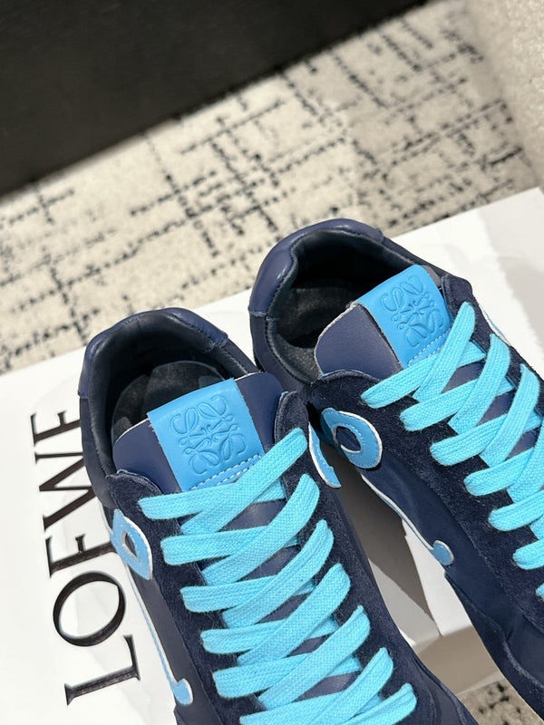 Loewe 25 Ballet Runner 2.0 Sneaker Blue Suede