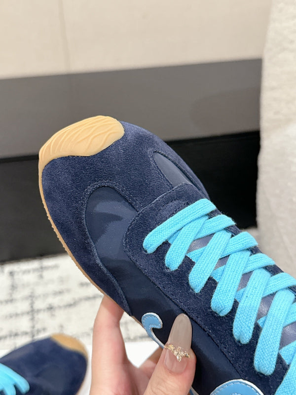 Loewe 25 Ballet Runner 2.0 Sneaker Blue Suede