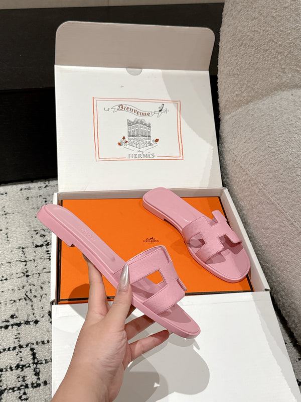 HM 25 Oran Sandal Pink Epsom