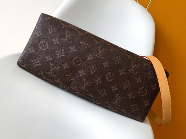 LV Shopper Tote MM 40cm Brown Monogram Canvas GHW