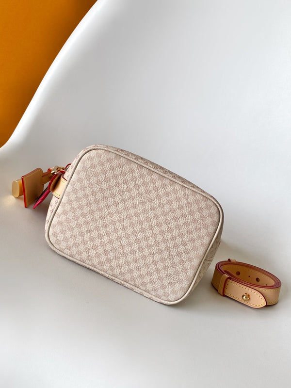 LV M15130 All In BB 16cm Sand Color Romance Pattern Cowhide GHW