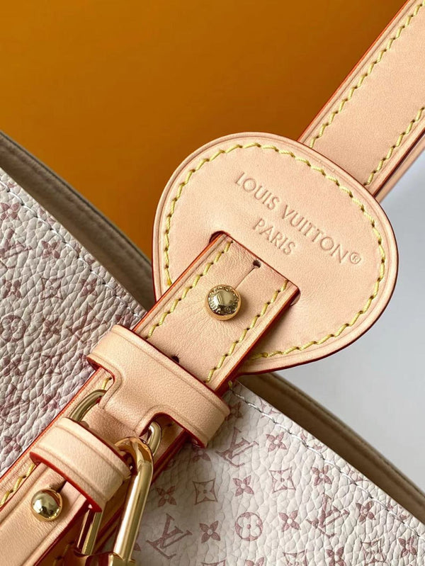 LV M15130 All In BB 16cm Sand Color Romance Pattern Cowhide GHW