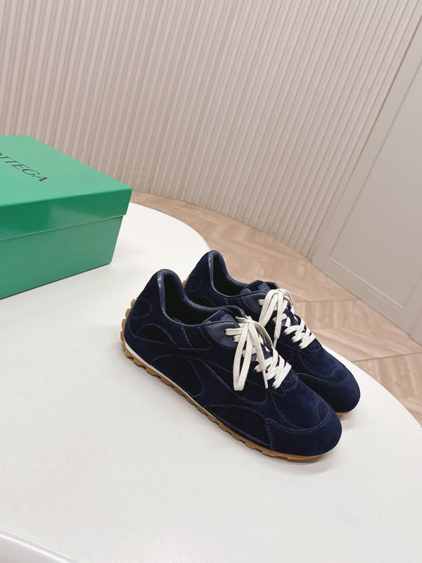 BV 25s Orbit Flash Sneaker Navy Blue Suede & Nylon Lace-Up 426932